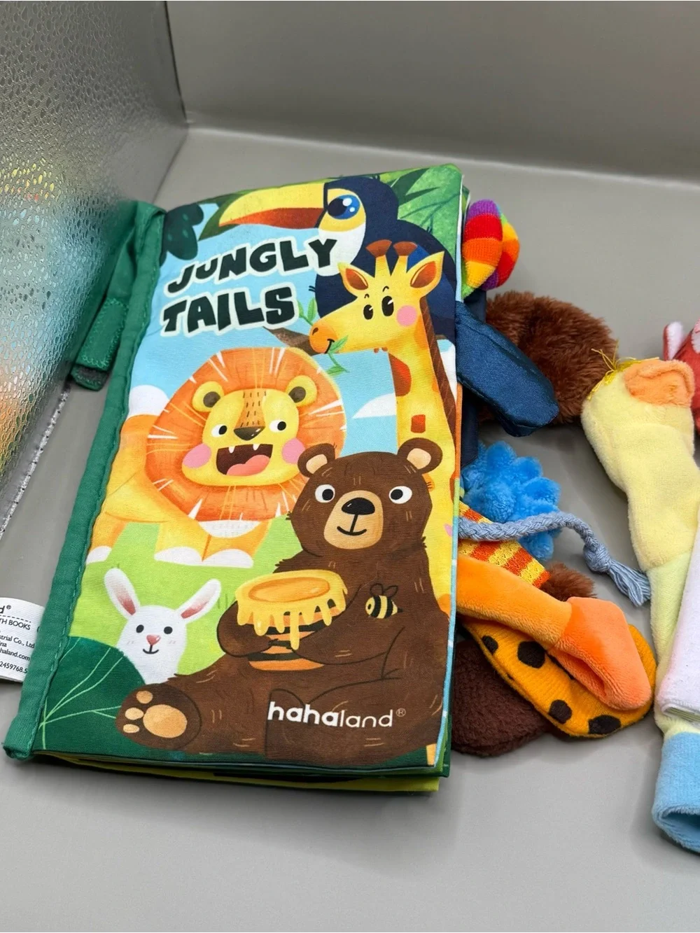 Baby Soft Book Sensory Book Lot Old Macdonald Had a Farm and Jungly Tails